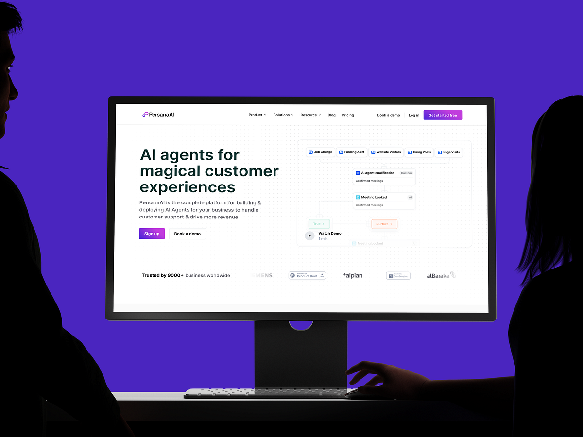 Persana - AI Sales Agent Website Image 1