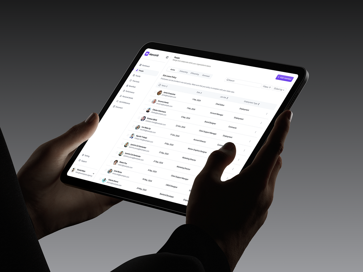 MarcoHR - HR Management Dashboard Image 1