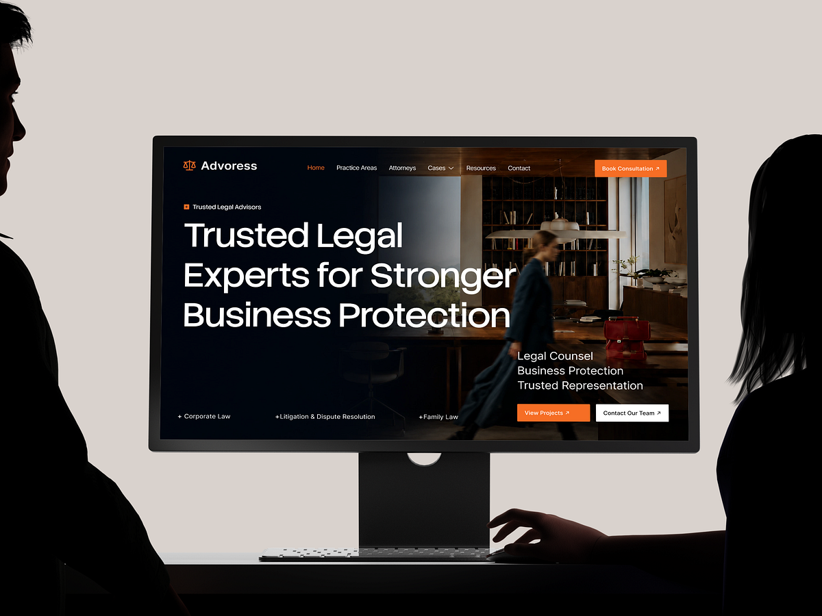 Advore​​ss -  Law Firm Website Design Image 0