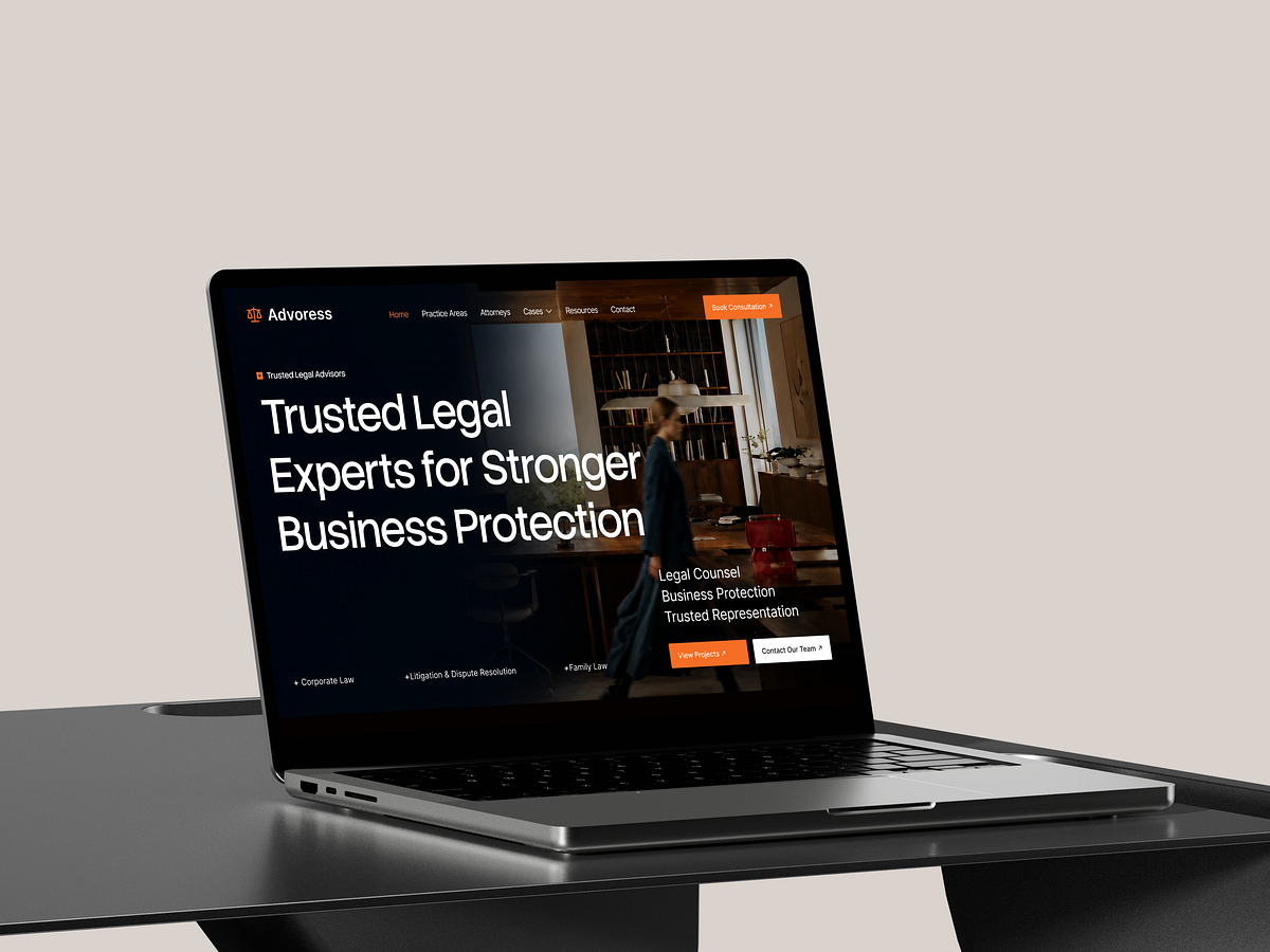 Advore​​ss -  Law Firm Website Design Image 1