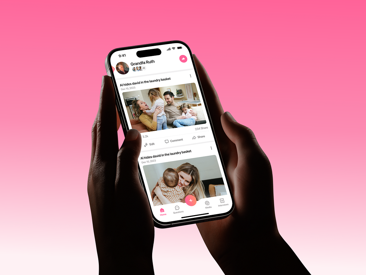LifeTales - Storytelling App Design Image 1