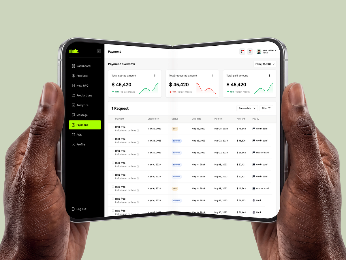Made - Financial Management Dashboard Image 0