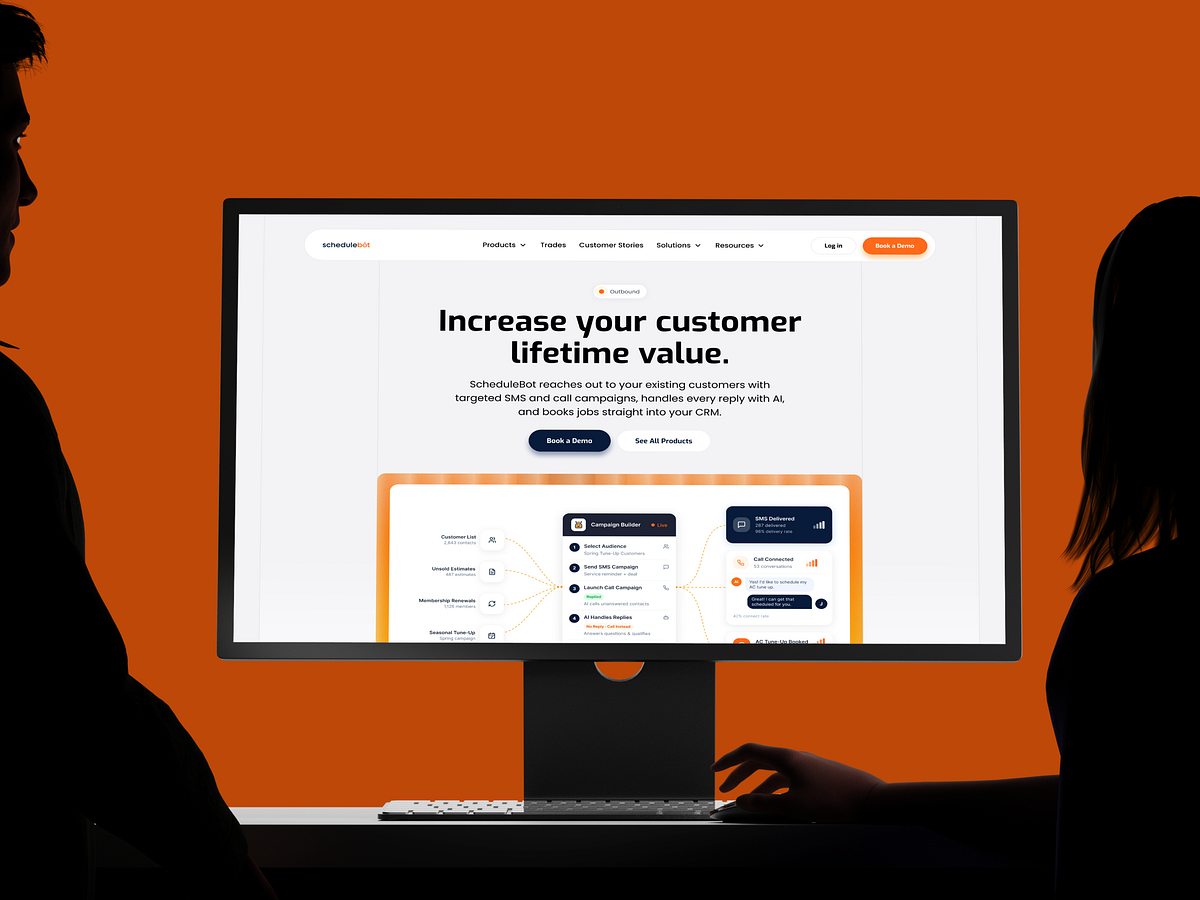 ScheduleBot - AI Sales Automation SaaS Website Image 0