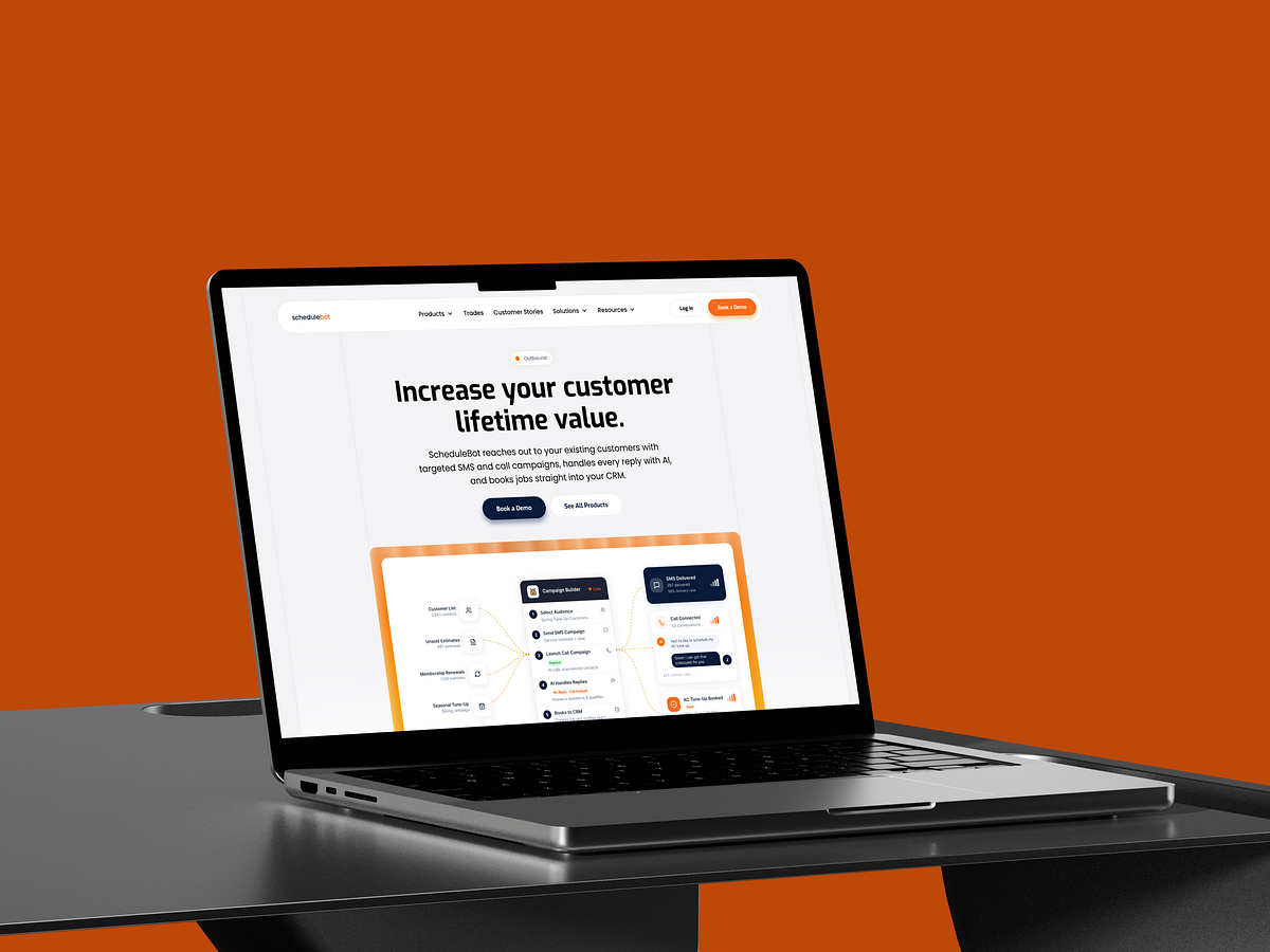 ScheduleBot - AI Sales Automation SaaS Website Image 1