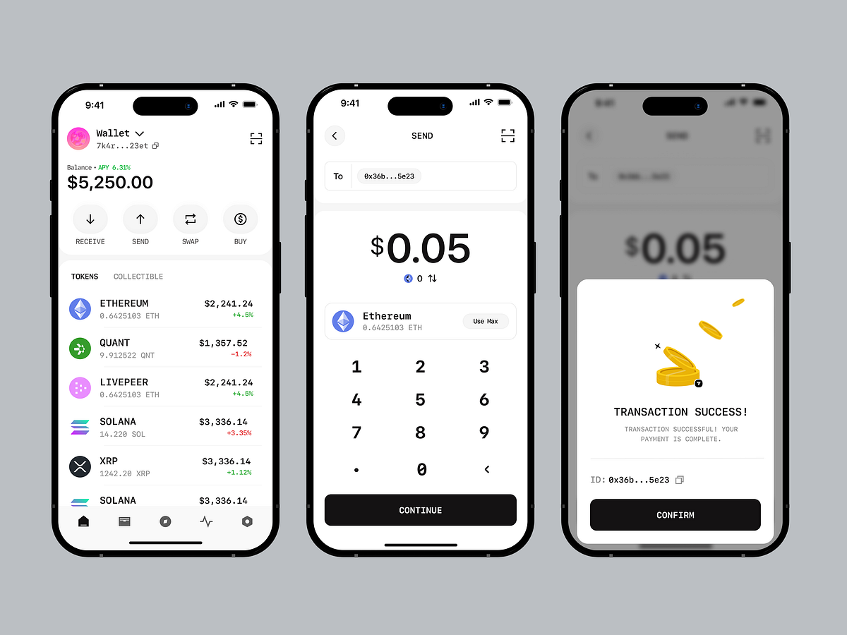 Max Wallet - Crypto Wallet Mobile App Design
