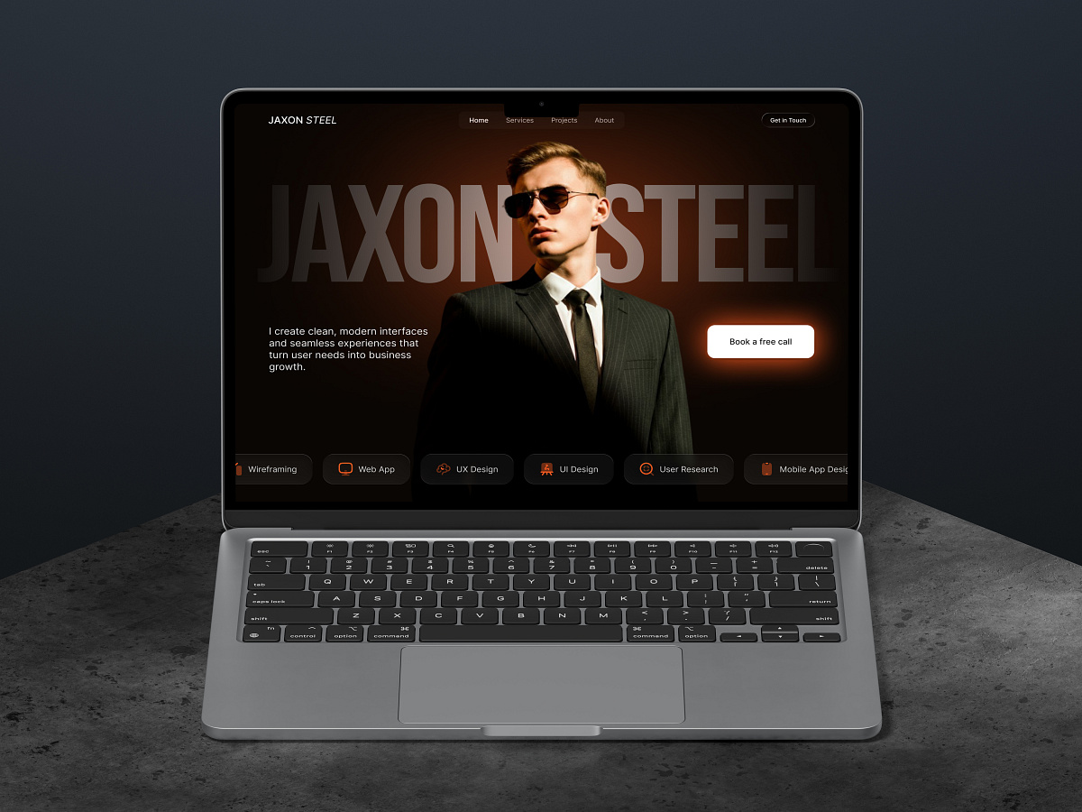 Product Designer Portfolio Website | Hero Section Image 3