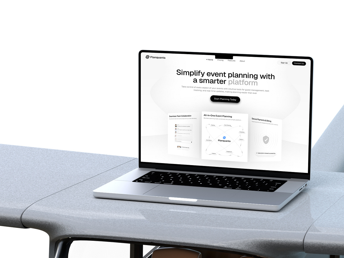Event Management SaaS Landing Page | Hero Section Image 0