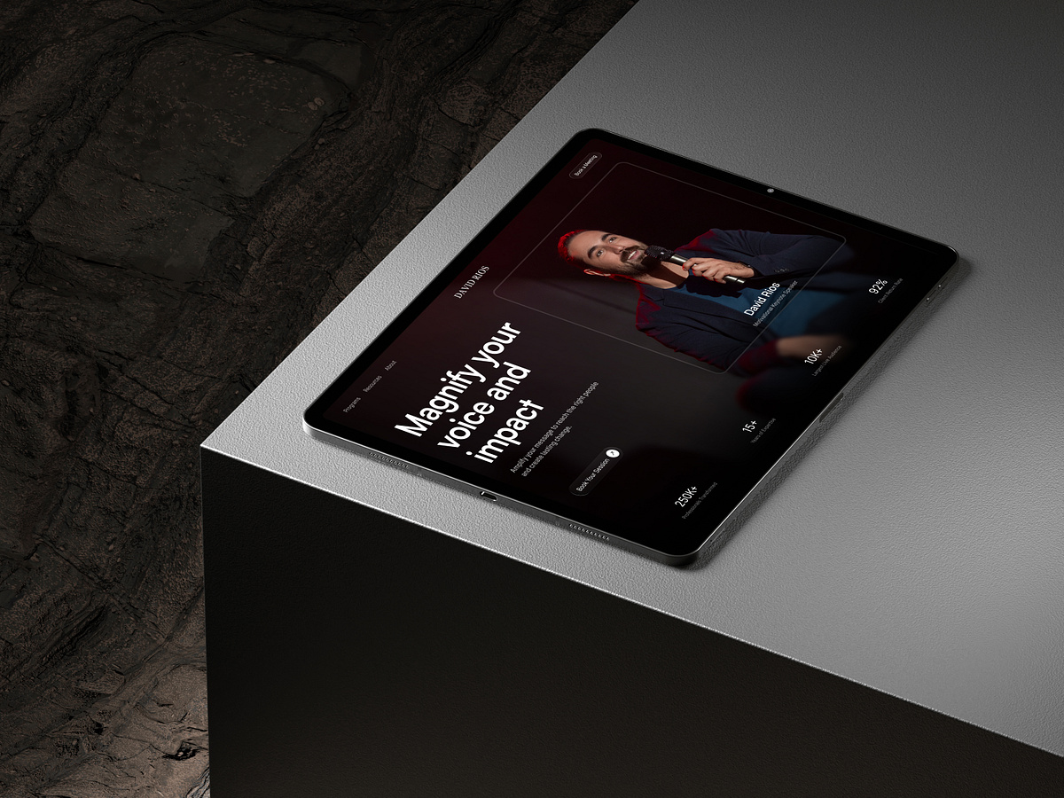 Motivational Speaker Website | Personal Website | Hero Section Image 0