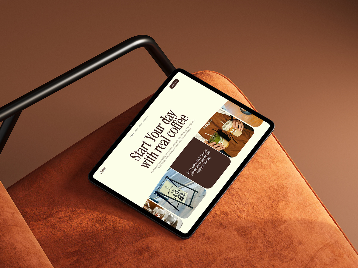 Modern Coffee Shop Website Hero Design | E-commerce Website Image 3