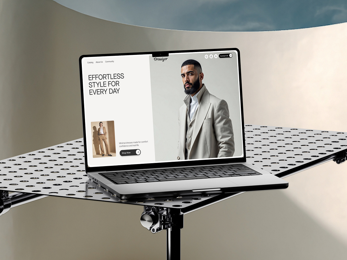 E-commerce Fashion Clothing Store Website | Header Design Image 0