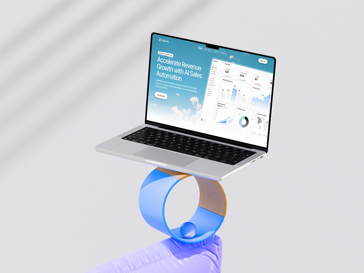 AI Sales Automation Platform Website Hero Section Image 1