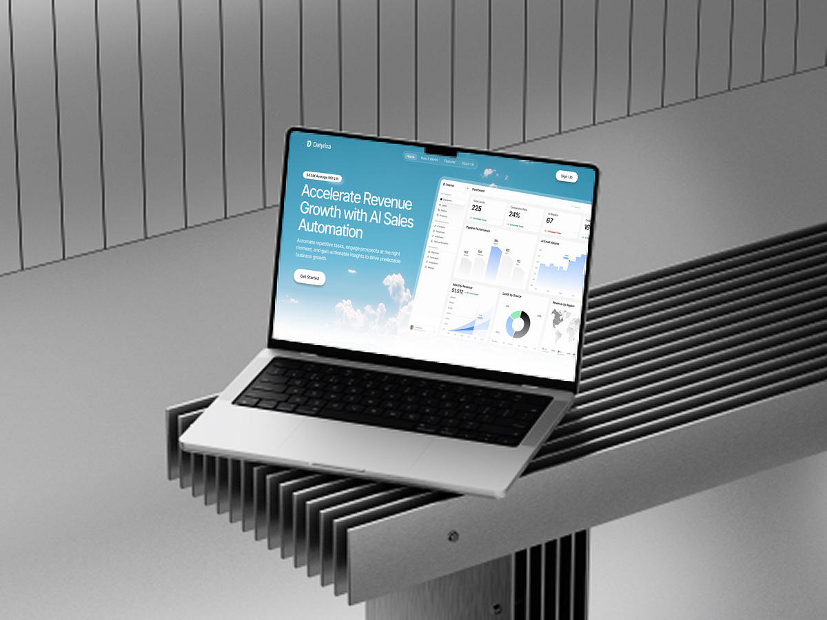 AI Sales Automation Platform Website Hero Section Image 2