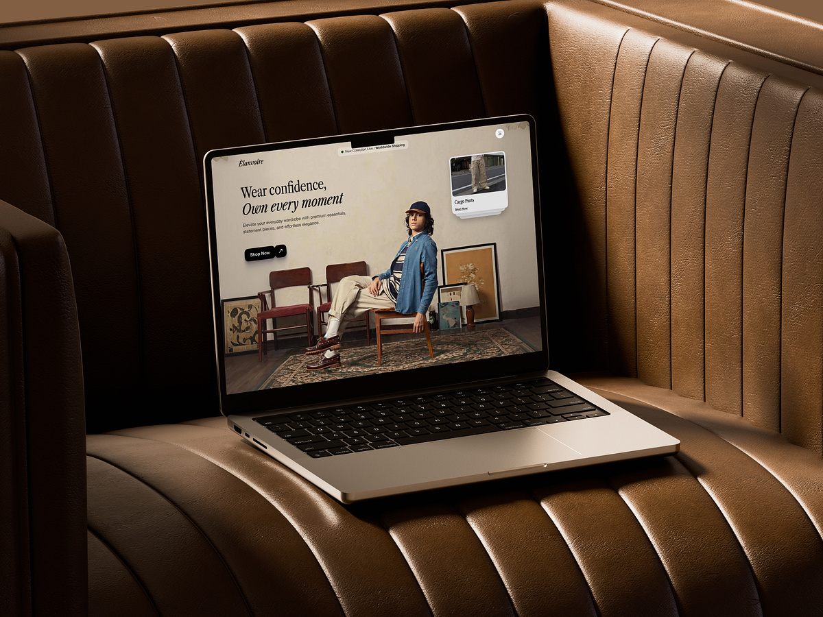 Luxury Fashion Website | E-commerce | Hero Section Image 2
