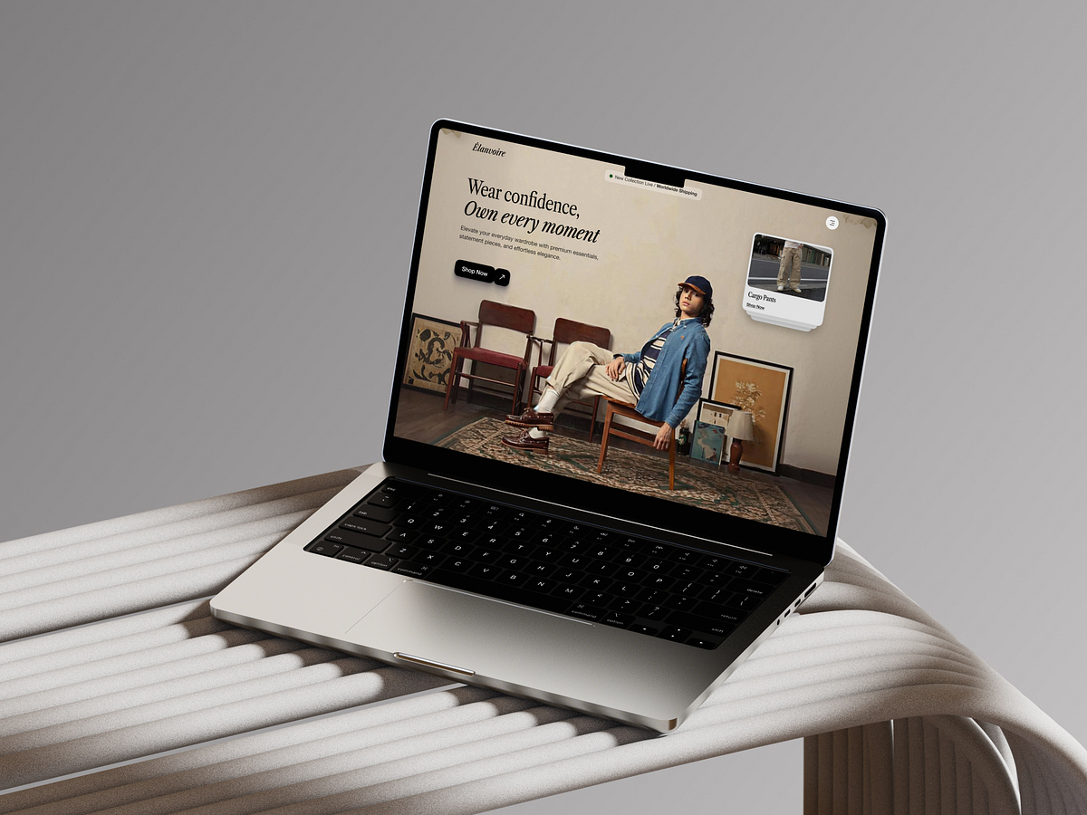 Luxury Fashion Website | E-commerce | Hero Section Image 4