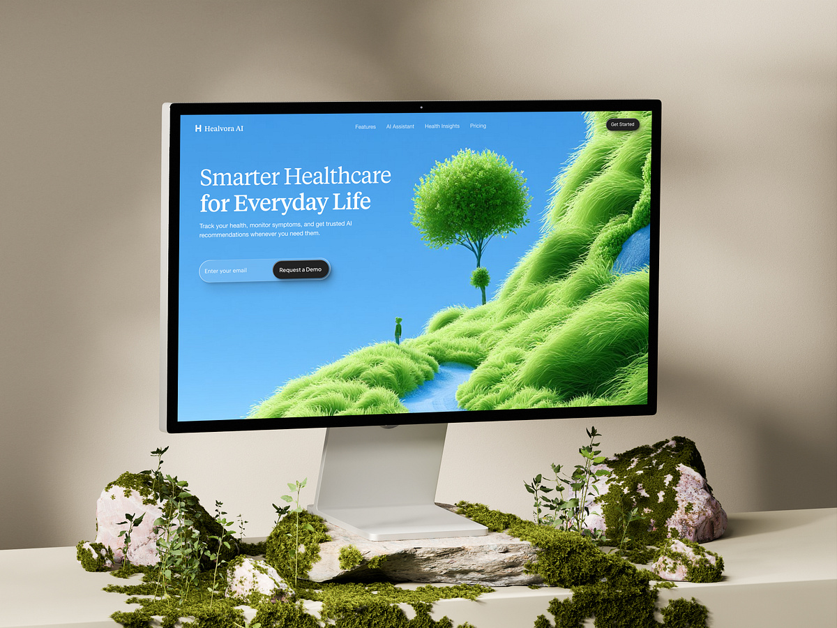 AI Health Assistant Website | Healthtech Website Image 0