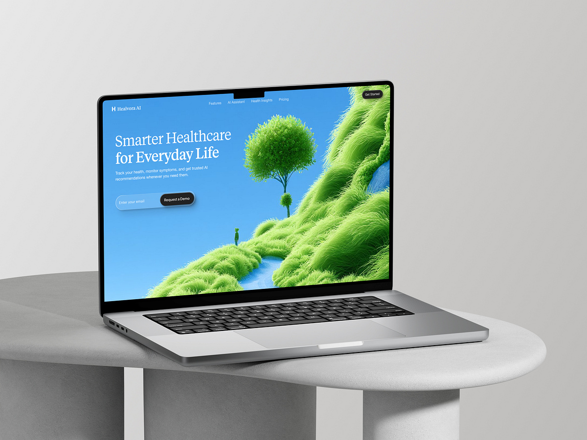 AI Health Assistant Website | Healthtech Website Image 1