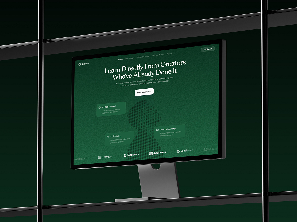 Creator Mentorship Marketplace Website Hero Section Image 0