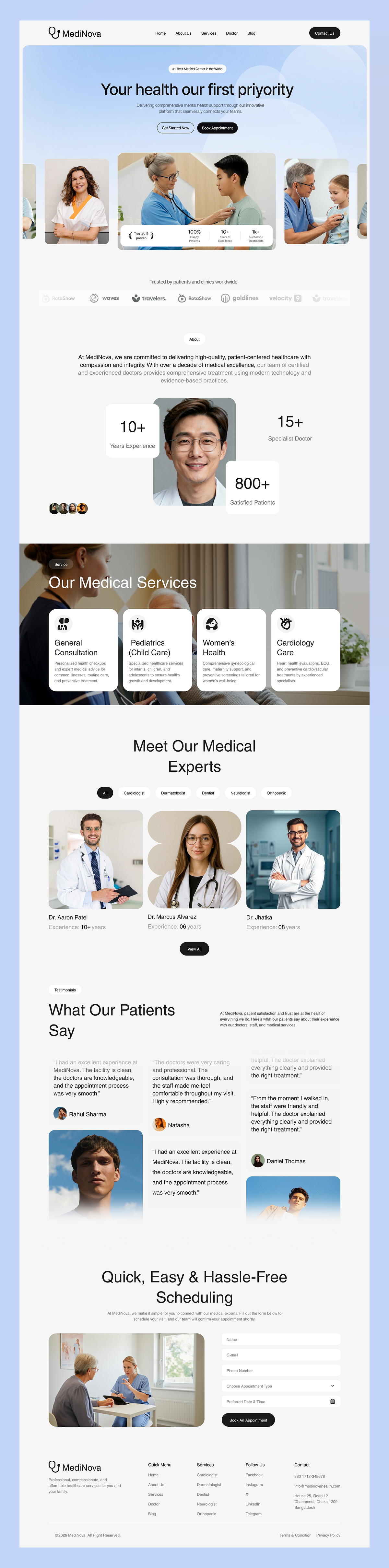 Modern Medical & Healthcare Website Image 1
