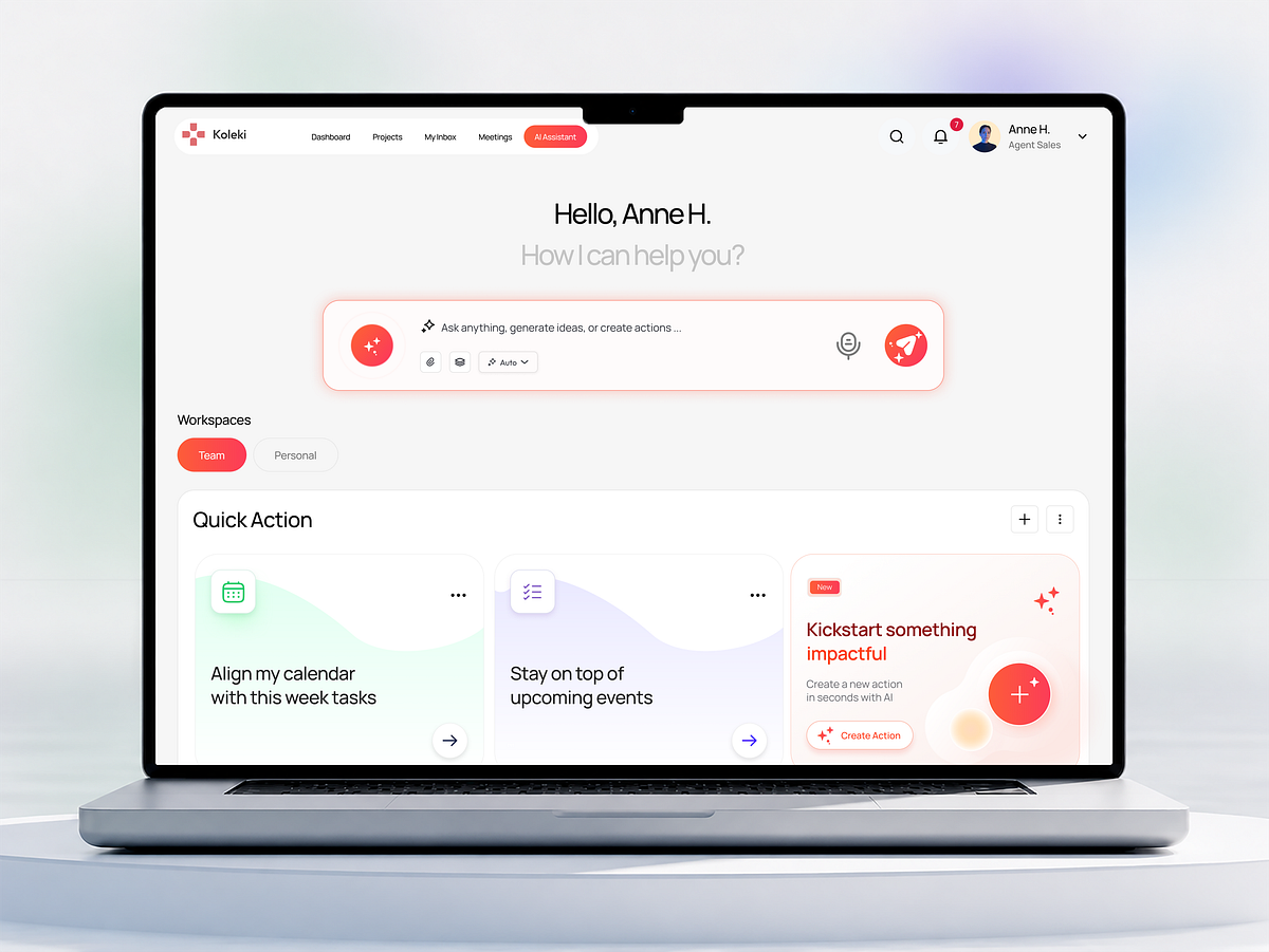 Koleki – AI Task Management Dashboard Image 3