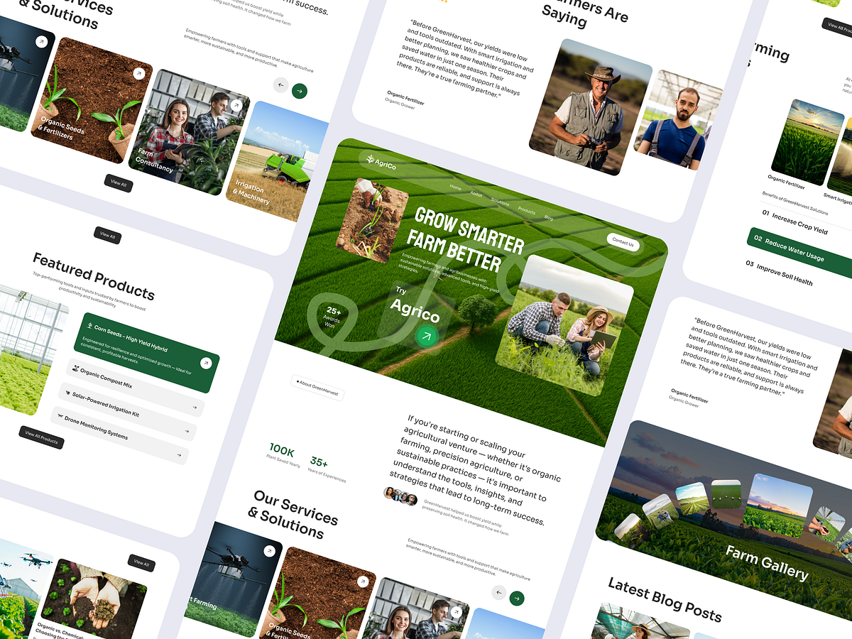 AgriCo—Modern Agriculture Landing Page Image 0