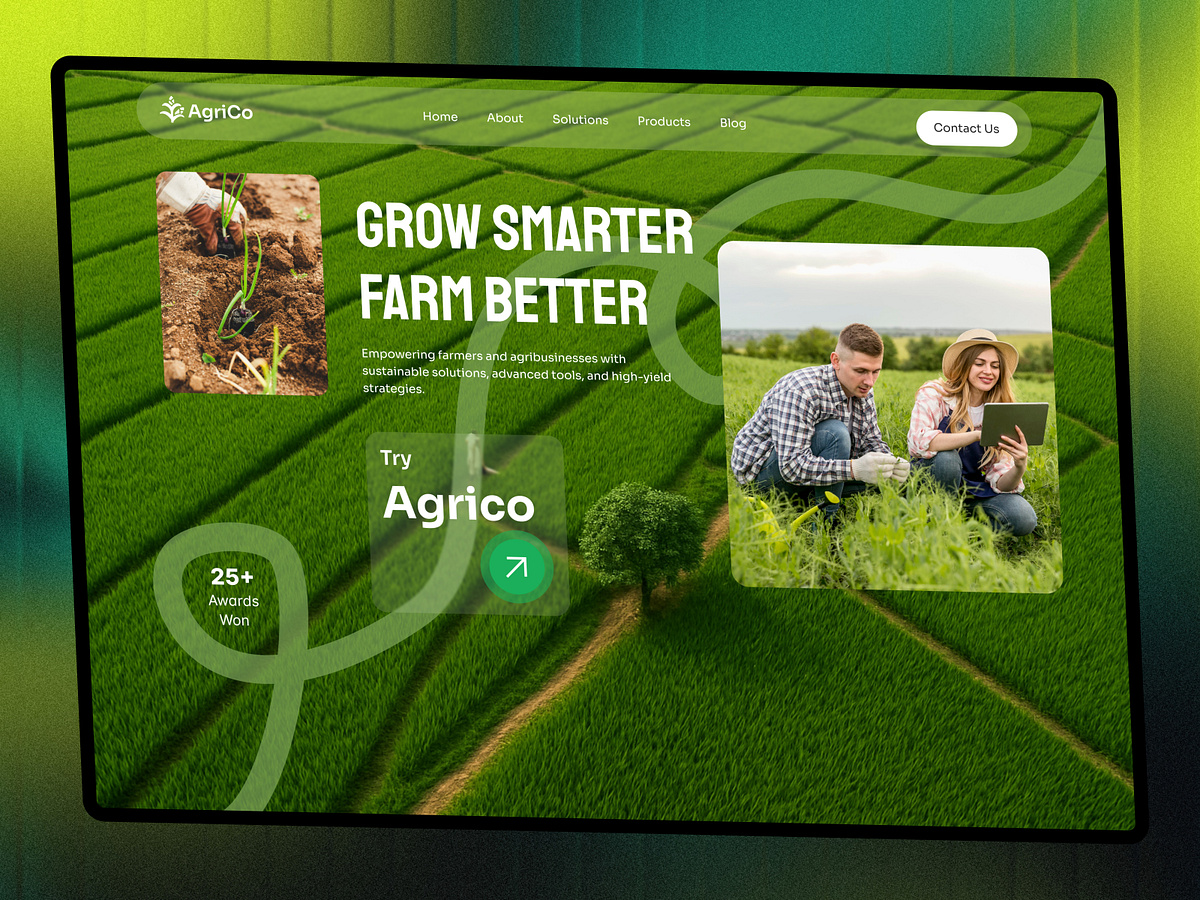 AgriCo—Modern Agriculture Landing Page Image 1