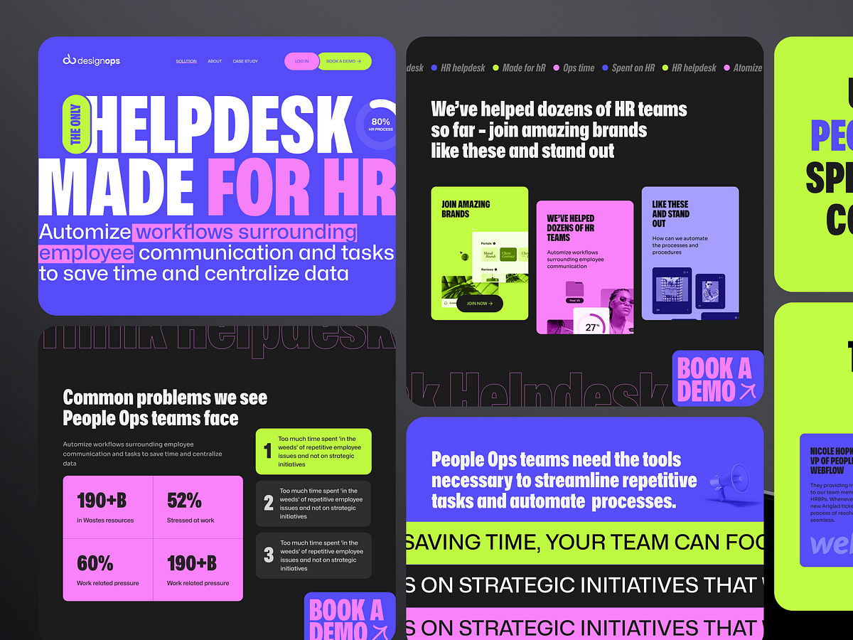 AI-powered help desk: SaaS Platform Website Design