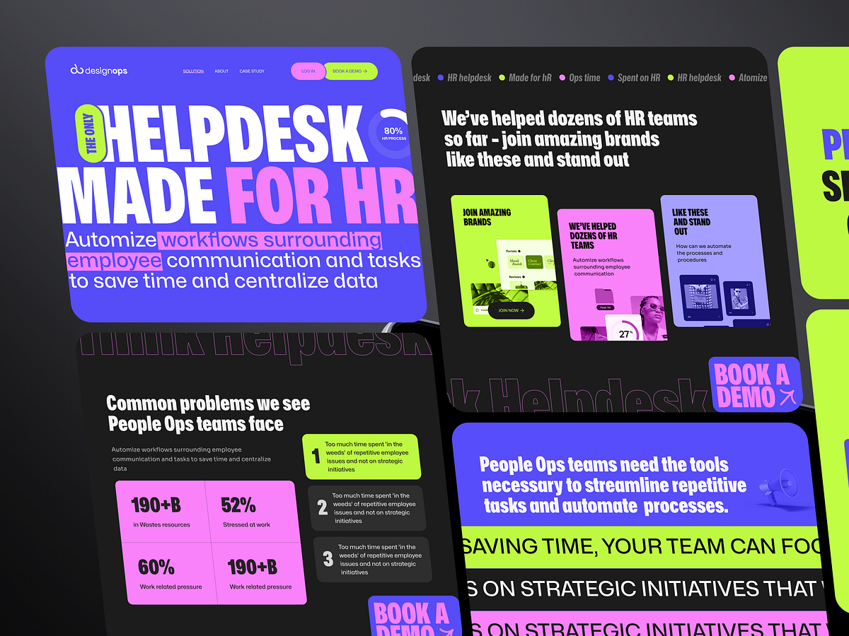 AI-powered help desk: SaaS Platform Website Design Image 0