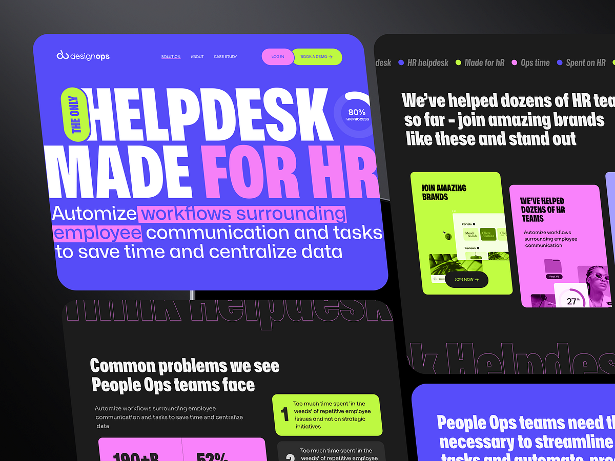 AI-powered help desk: SaaS Platform Website Design Image 1