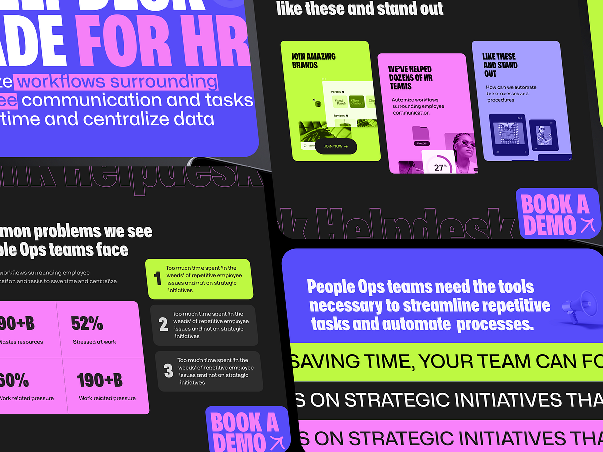 AI-powered help desk: SaaS Platform Website Design Image 2