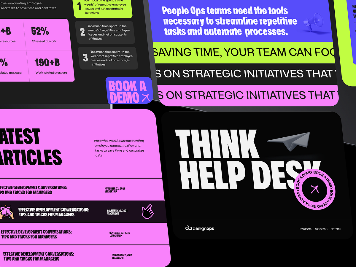 AI-powered help desk: SaaS Platform Website Design Image 3