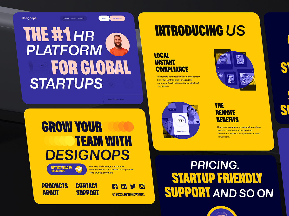 HR, Payroll SaaS Platform Website Design Image 0