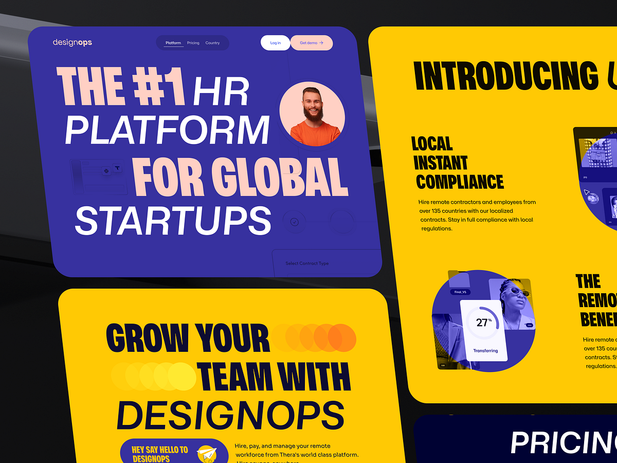 HR, Payroll SaaS Platform Website Design Image 1