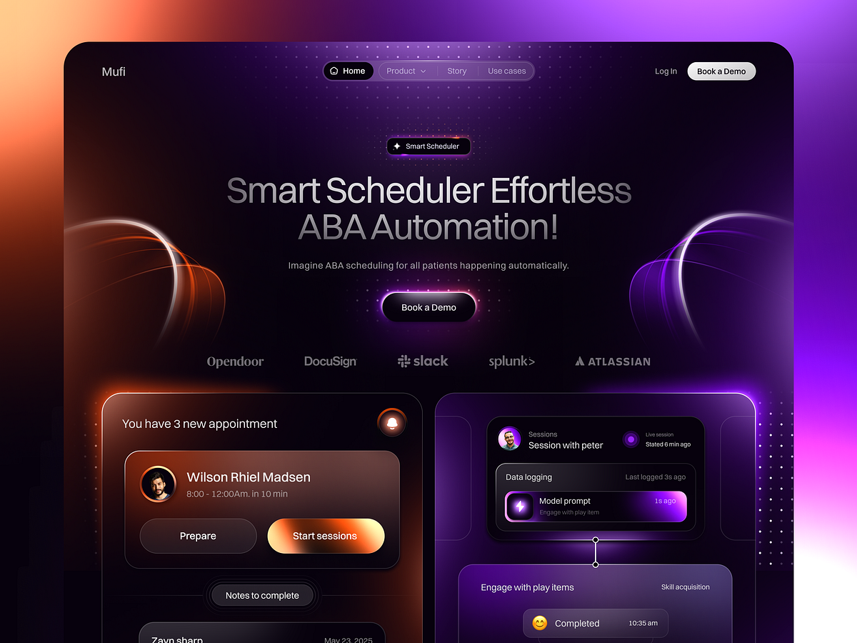 AI-Powered ABA Practice Management tool- Website design