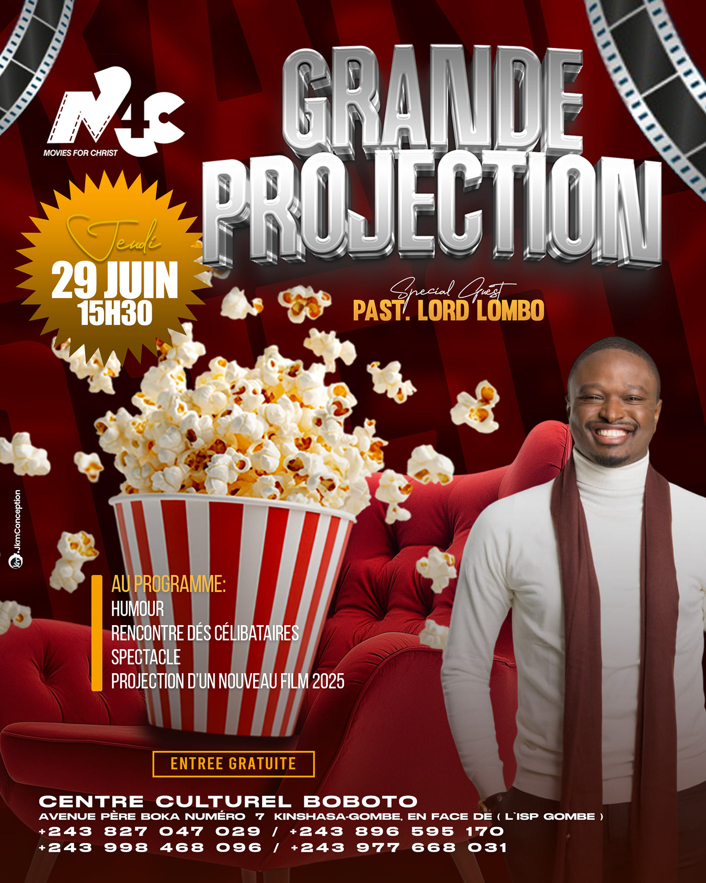 GRANDE PROJECTION 2025 MOVIES FOR CHRIST - FLYER