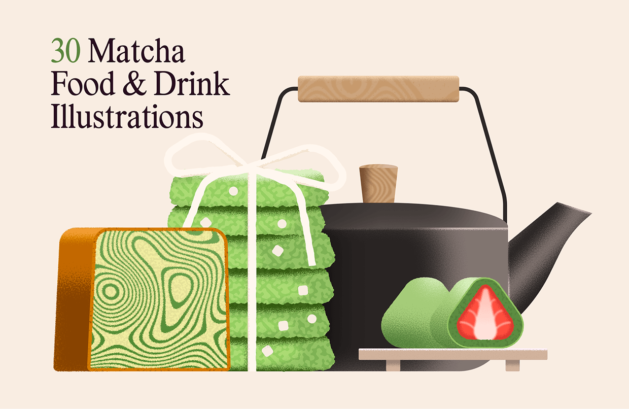 Matcha Illustration bundle Image 2