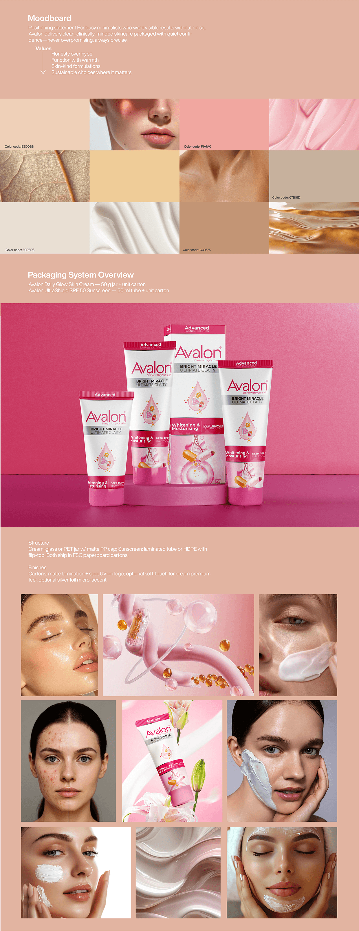 Avalon Skincare (Skin Cream + Sunscreen) Pitch Work Image 1