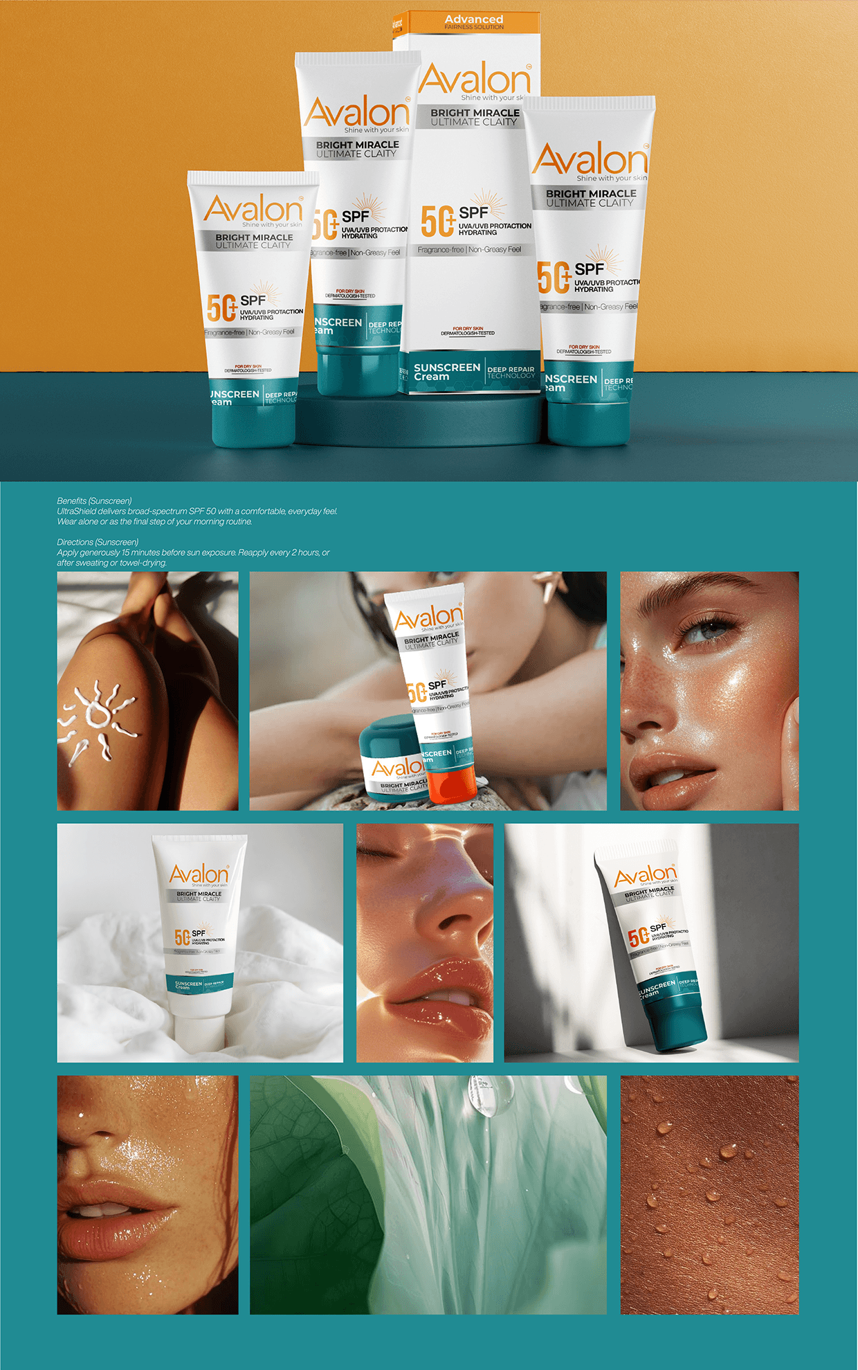 Avalon Skincare (Skin Cream + Sunscreen) Pitch Work Image 2
