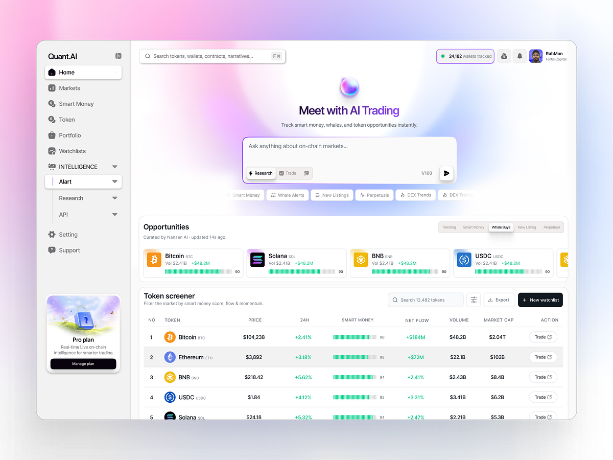 Agentic AI On - Chain Crypto Trading Dashboard Image 5