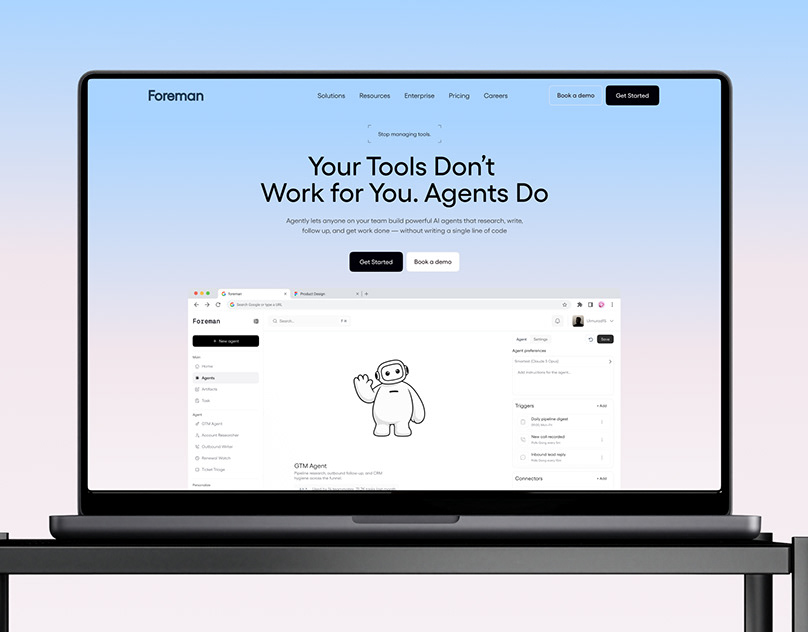 AI Agent Builder Platform | SaaS Dashboard UI/UX Design