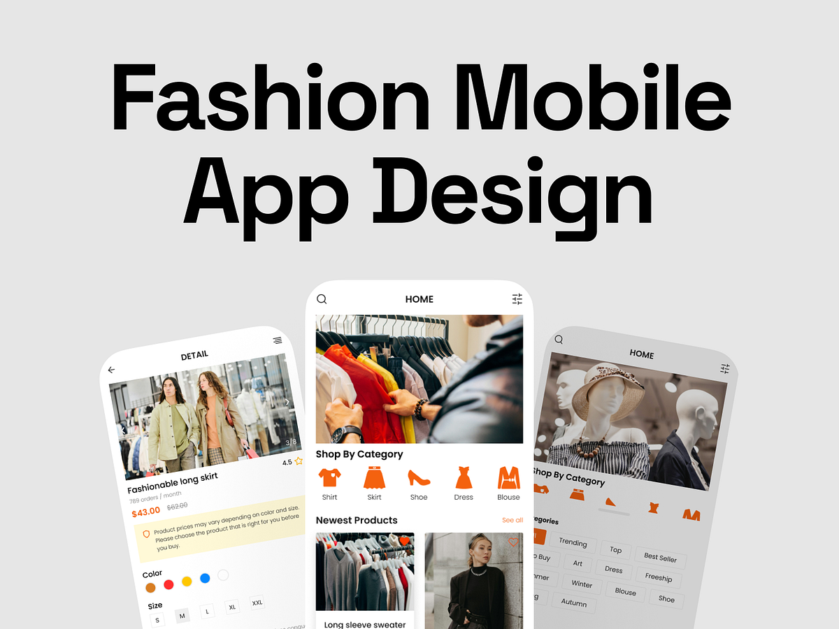 Fashion Mobile App Design