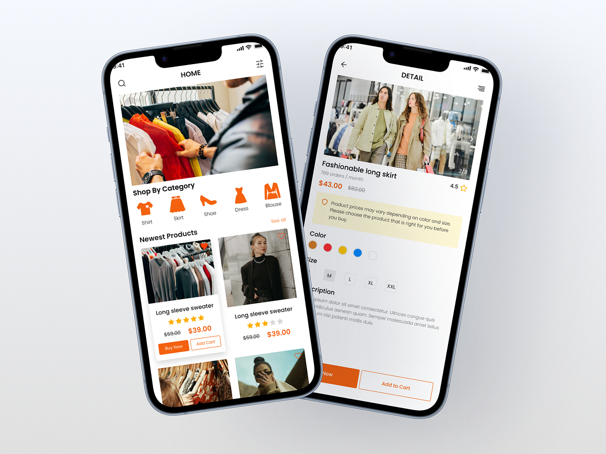 Fashion Mobile App Design Image 1