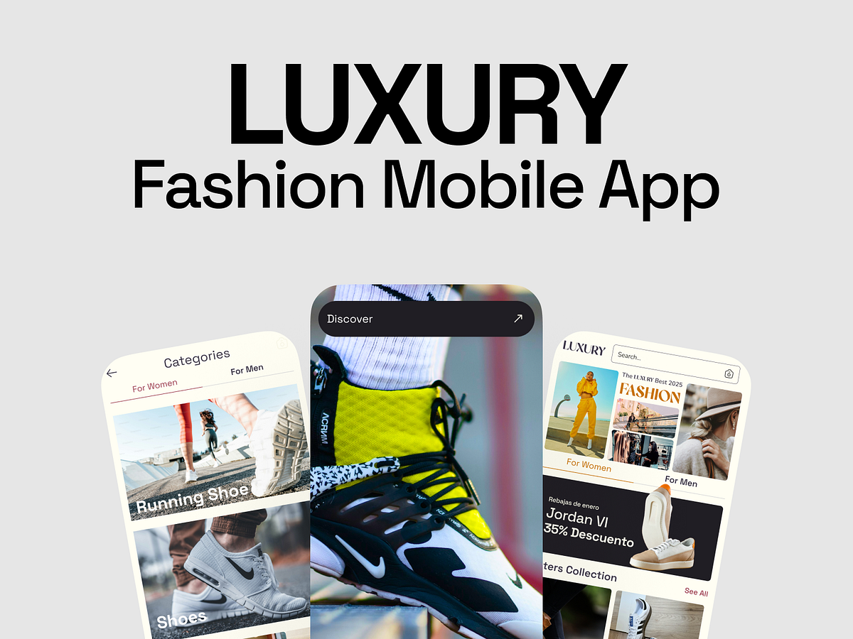 ✨ Luxury Fashion Mobile App – Visualsage