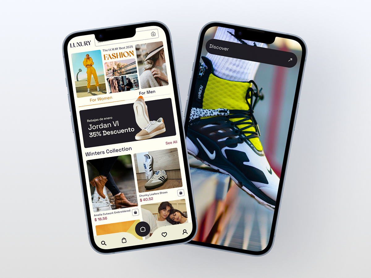 ✨ Luxury Fashion Mobile App – Visualsage Image 1