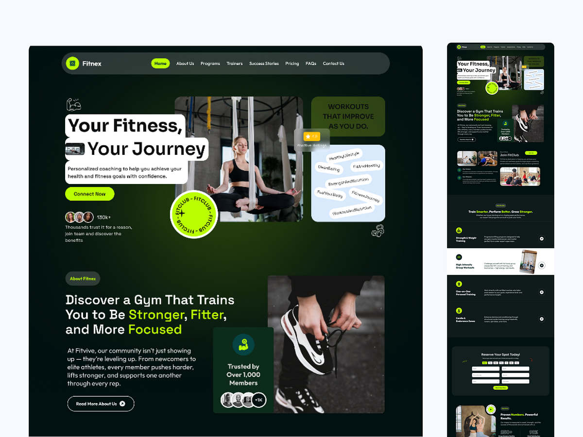 Fitable Fitness Website Design Image 0