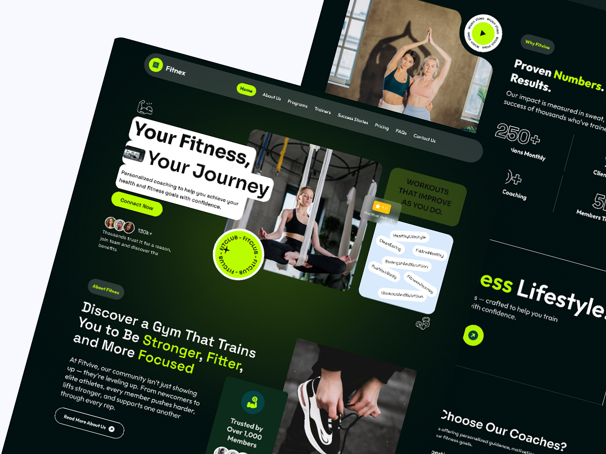 Fitable Fitness Website Design Image 1