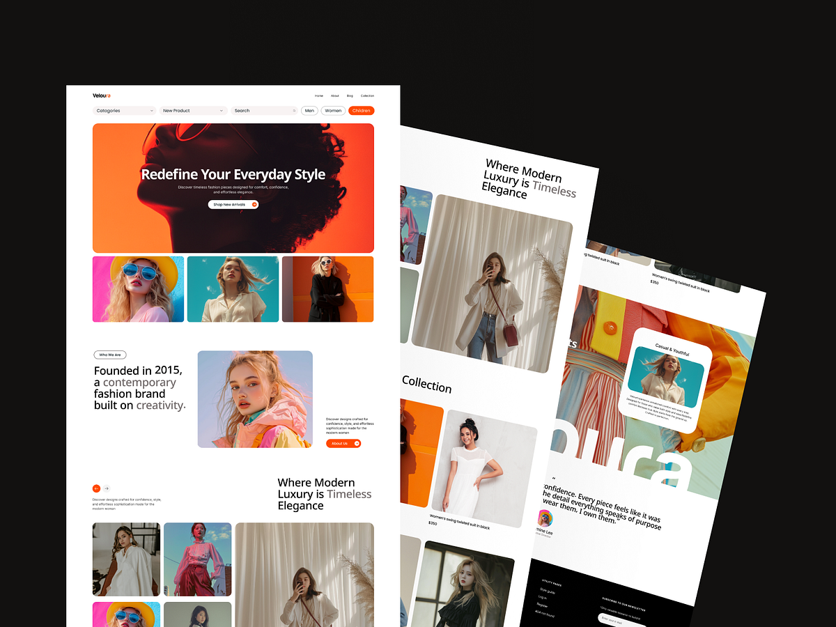 E-Commerce Clothing Store Website Design— Stylish & Modern Image 2