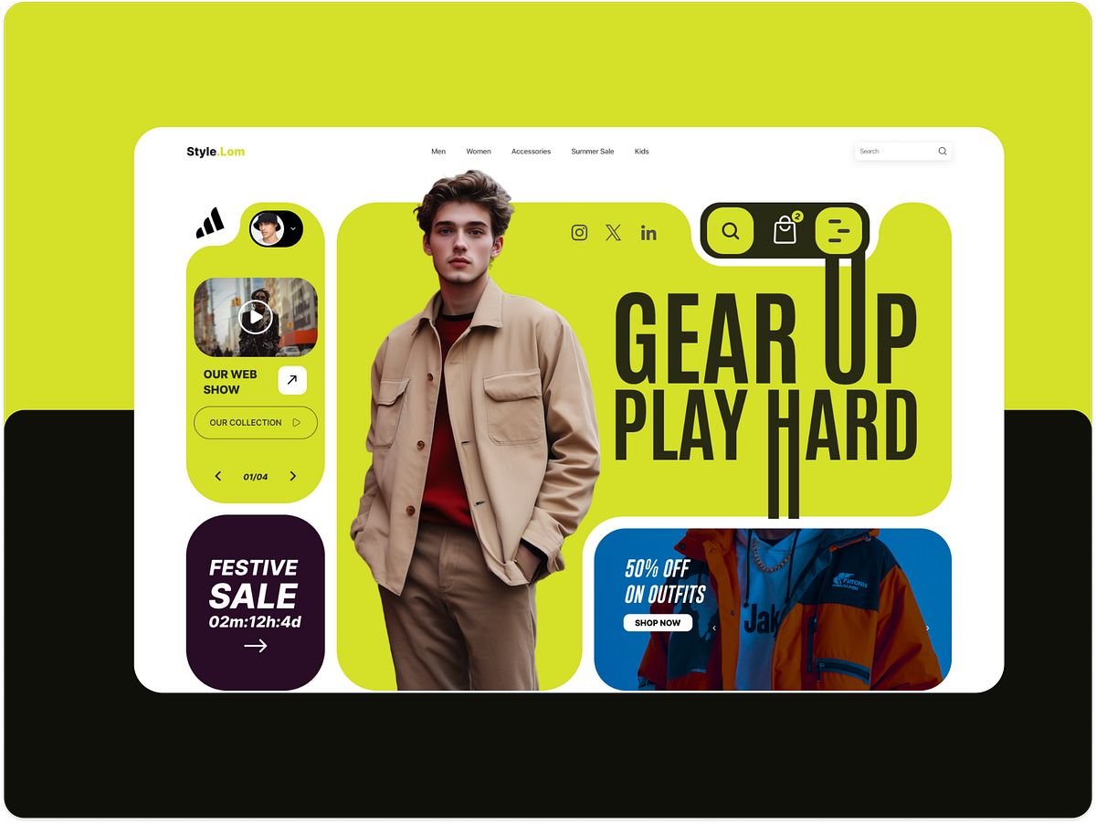 Clothing Ecommerce Website design