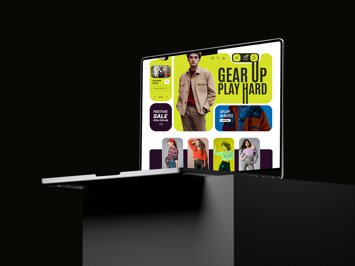 Clothing Ecommerce Website design Image 0