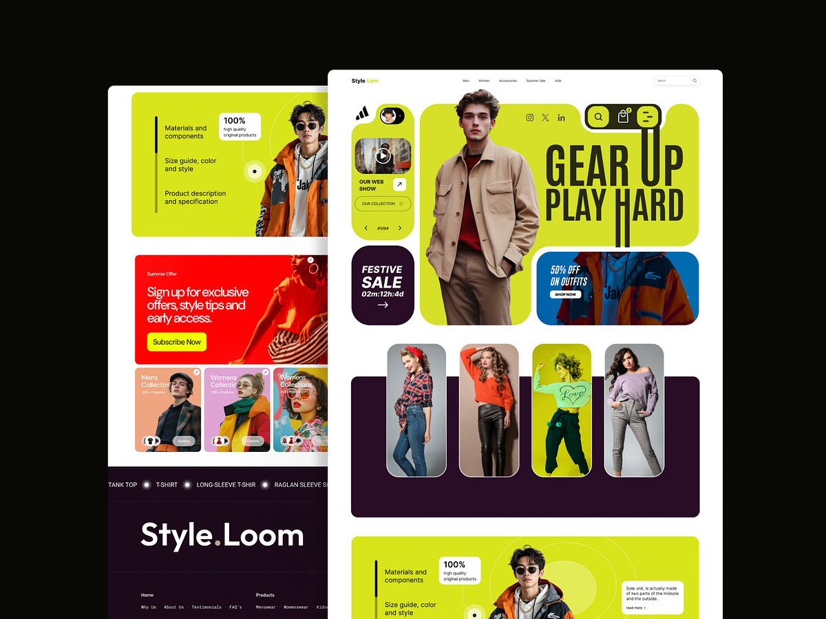 Clothing Ecommerce Website design Image 1