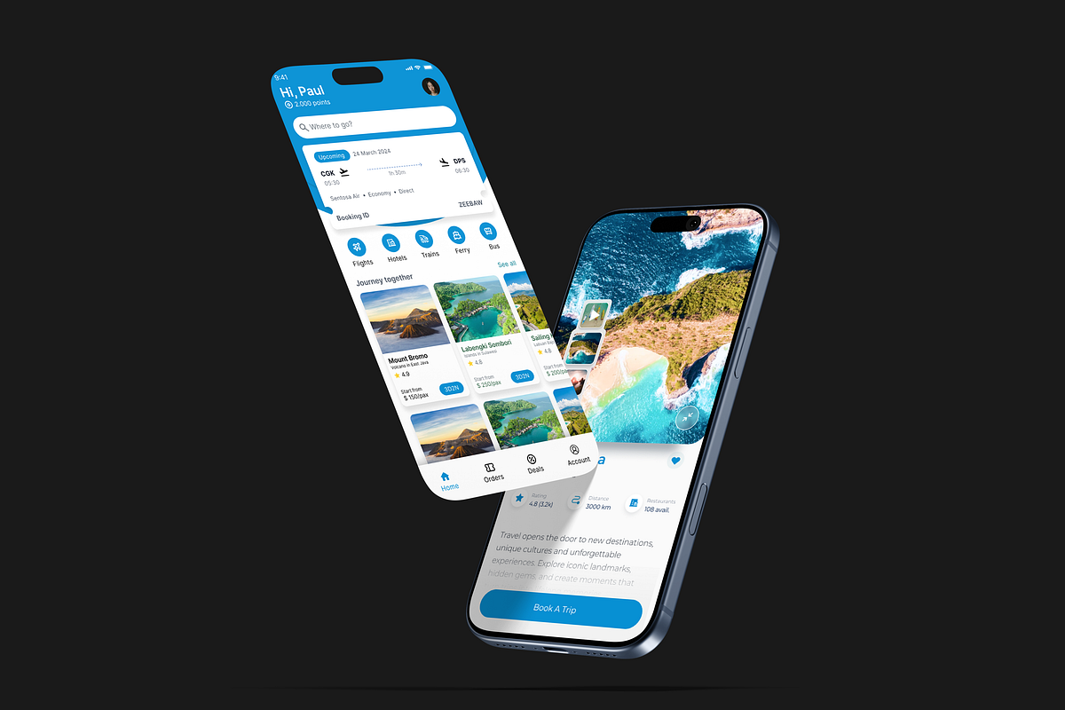 Travel Agency App Design Image 0